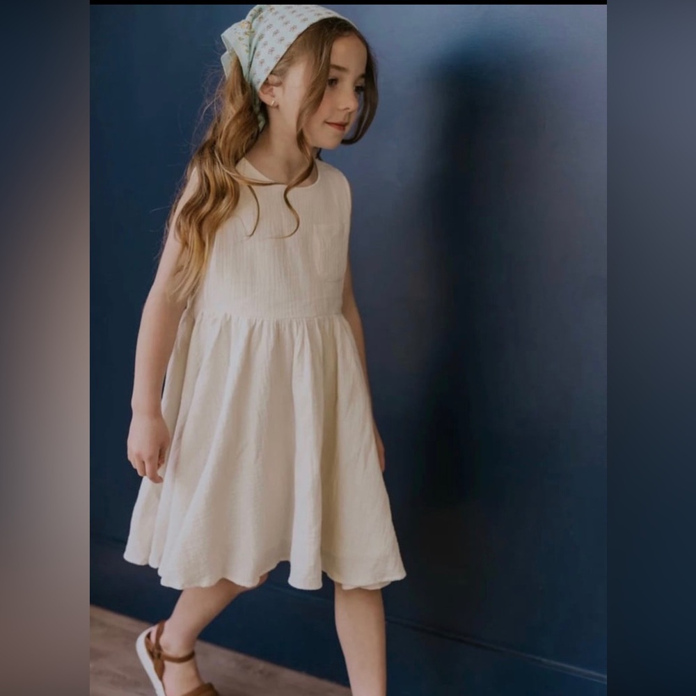 Roolee Kids Ah Biscuits Pocket Dress